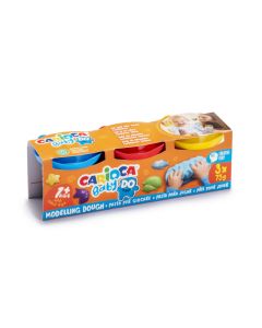 Plastilina, 3 culori x 75 g/set, CARIOCA Baby