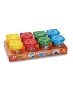 Plastilina, 2x4 culori x 150 gr./set, CARIOCA Baby