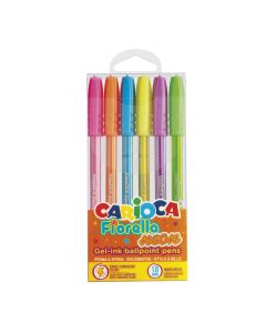 Pixuri colorate Carioca, neon, Fiorella - 6 buc/set