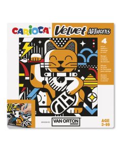 Planse din catifea Van Orton pentru colorat Carioca Velvet