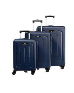 Set 3 trollere CATERPILLAR Cargo Sculpted, 35L, 59L, 92L, ABS+PC - midnight blue