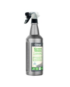 CLINEX Green Glass, 1 L, cu pulverizator, solutie pentru spalat geamuri