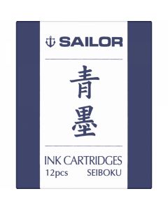 Set 12 Cartuse Standard Size Proprietar Sailor Basic Pigment Seiboku Dark Blue