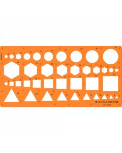 Sablon Geometrie Standardgraph 1-24 mm No 1350