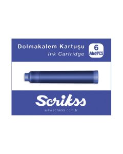 Set 6 Cartuse International Size Scrikss Blue
