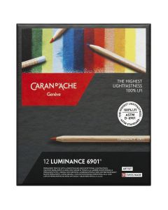 Set 12 Creioane Colorate Carandache Luminance 6901 Pencil