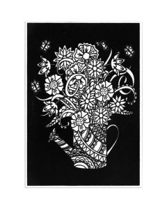 Plansa de Catifea pentru Colorat Acvila Contrast Velvet Botanica 1