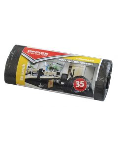 Saci menaj standard  35L, 48 x 56cm, 6.3 microni, 50buc/rola, Office Products - negri