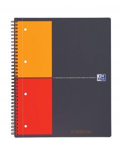 Caiet cu spirala A4+, OXFORD Int. Activebook, 80 file - 80g/mp, Scribzee, coperta PP - mate