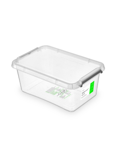 Container plastic cu capac, transparent, antibacterial, ORPLAST Nanobox - capacitate  4.5L