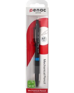 Creion mecanic profesional PENAC Protti PRD-107, 0.7mm, corp metalic, varf retractabil, negru/bleu,