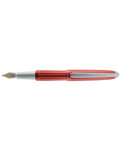 Stilou Diplomat Aero, cu penita M, aurita 14kt. - red