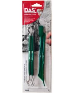 Unelte metal/plastic pentru modelaj, 4buc/blister, DAS Basic Set