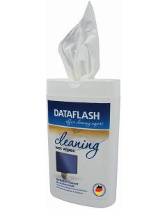 Servetele umede mici pentru curatare monitoare TFT/LCD/notebook, 100/tub, DATA FLASH