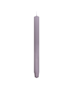Lumanari cu dungi, pentru cina, 25 x 300mm, 4 buc/set, DONAU Home - gri cenusa