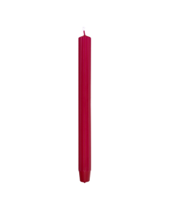 Lumanari cu dungi, pentru cina, 25 x 300mm, 4 buc/set, DONAU Home - rosii
