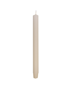 Lumanari cu dungi, pentru cina, 25 x 300mm, 4 buc/set, DONAU Home - crem