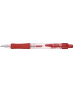 Pix cu gel, mecanism retractabil, rubber grip, 0.5 mm, cerneala rezistenta la apa, DONAU - rosu