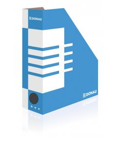 Suport vertical pentru cataloage, A4 -  10cm latime, din carton, DONAU - albastru
