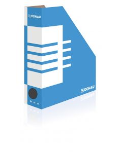 Suport vertical pentru cataloage, A4 - 8cm latime, din carton, DONAU - albastru