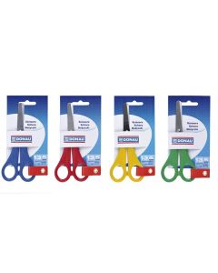 Foarfeca otel, 13cm, varf rotund, DONAU Kids - culori asortate