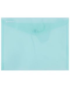 Mapa PP protectie documente A5 landscape, inchidere cu capsa, 10/set, DONAU - verde transparent