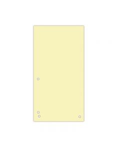 Separatoare biblioraft, carton 190 g/mp, 105 x 235mm, 100 buc/set, DONAU Duo - galben