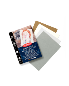 Bloc de desen Derwent Professional, A5, 20 coli, 120g, pentru schite si desen, 4 culori deschise