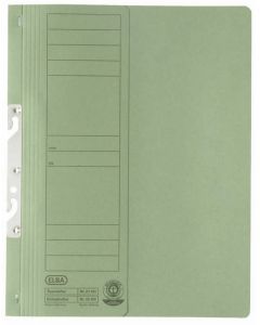 Dosar carton pentru incopciat, coperta 1/1 ELBA Smart Line - verde