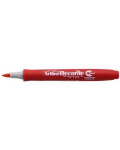 Marker ARTLINE Decorite, varf flexibil (tip pensula) - rosu