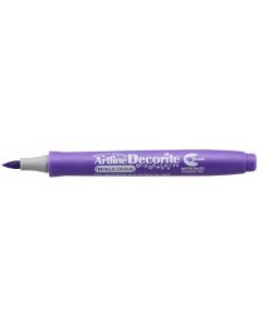 Marker ARTLINE Decorite, varf flexibil (tip pensula) - mov metalizat
