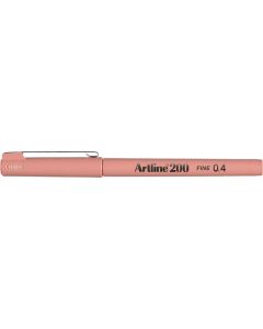 Liner ARTLINE 200, varf fetru 0.4mm - piersica