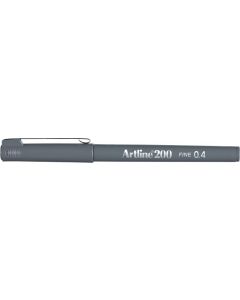 Liner ARTLINE 200, varf fetru 0.4mm - gri