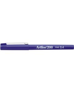 Liner ARTLINE 200, varf fetru 0.4mm - mov