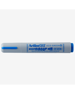 Marker pentru tabla de scris ARTLINE 517 Eco Green - Dry safe 48h, varf rotund 3.0mm - albastru