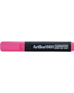 Textmarker ARTLINE 660, varf tesit 1.0-4.0mm - roz fluorescent