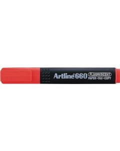 Textmarker ARTLINE 660, varf tesit 1.0-4.0mm - rosu fluorescent