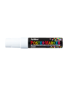 Marker pentru poster ARTLINE, corp plastic, varf tesit 12mm - alb