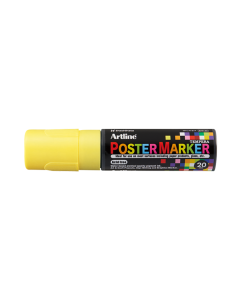 Marker pentru poster ARTLINE, corp plastic, varf tesit 20mm - galben fluorescent