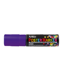 Marker pentru poster ARTLINE, corp plastic, varf tesit 20mm - mov