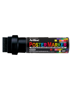 Marker pentru poster ARTLINE, corp plastic, varf tesit 30mm - negru