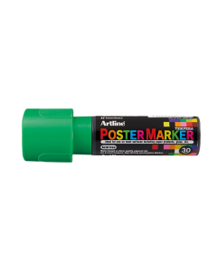 Marker pentru poster ARTLINE, corp plastic, varf tesit 30mm - verde fluorescent