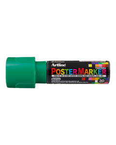 Marker pentru poster ARTLINE, corp plastic, varf tesit 30mm - verde