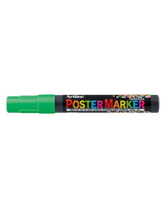 Marker pentru poster ARTLINE, corp plastic, varf rotund 2mm - verde fluorescent