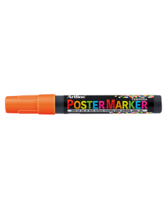 Marker pentru poster ARTLINE, corp plastic, varf rotund 2mm - portocaliu fluorescent