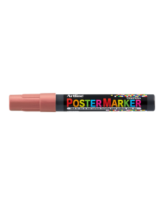 Marker pentru poster ARTLINE, corp plastic, varf rotund 2mm - rosu metalizat