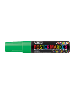 Marker pentru poster ARTLINE, corp plastic, varf rotund 6mm - verde fluorescent