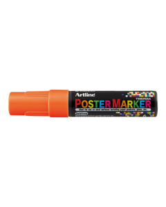 Marker pentru poster ARTLINE, corp plastic, varf rotund 6mm - portocaliu fluorescent