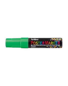 Marker pentru poster ARTLINE, corp plastic, varf rotund 6mm - galben fluorescent