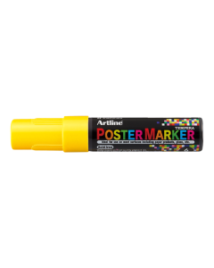 Marker pentru poster ARTLINE, corp plastic, varf rotund 6mm - galben